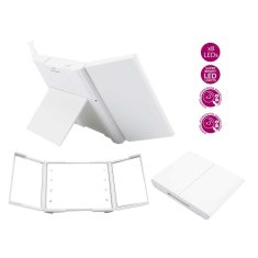 BigBuy Žepno ogledalo 1,5 x 9,5 x 11,5 cm Belo