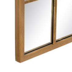 BigBuy Stensko ogledalo 65 x 2,5 x 110 cm Zlato kovinsko okno