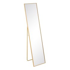 BigBuy Zrcalo zlati aluminij kristal 35 x 2,5 x 151 cm