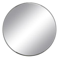 BigBuy Stensko ogledalo Črni aluminij Kristal 120 x 4 x 120 cm