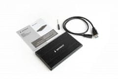 Gembird EE2-U3S-3 USB 3.0 Enclosure Aluminium/Black, ohišje za disk