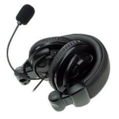 Ewent EW3564 Over-ear Stereo črne, slušalke z mikrofonom