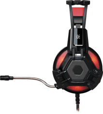 Defender Lester (64541) Gaming regulacija glasnosti črne/rdeče, naglavne slušalke z mikrofonom