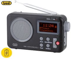 DAB 7F80 radijski sprejemnik, Bluetooth, prenosen, DAB/DAB+/FM/AUX