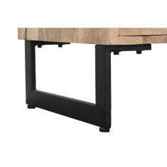 DKD Home Decor Bivak DKD Home Decor Naravna črna kovina Mango les 150 x 40 x 80 cm