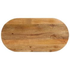 shumee Mizna plošča 110x40x2,5 cm ovalna trden mangov les
