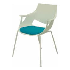 BigBuy Sprejemni stol Saceruela P&amp;C 1 Blue White (3 sedeži)