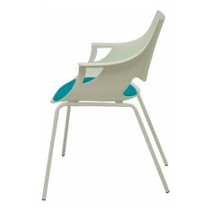 BigBuy Sprejemni stol Saceruela P&amp;C 1 Blue White (3 sedeži)