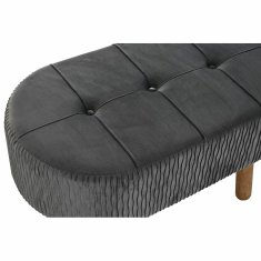 BigBuy Klop DKD Home Decor Siva Naravna Temno siva Les 80 x 46 x 38 cm