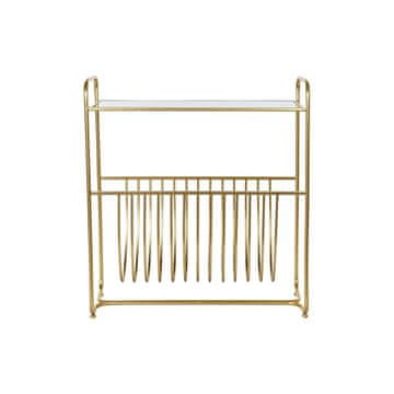 DKD Home Decor Stojalo za revije DKD Home Decor Mirror Golden Metal (76 x 35 x 83 cm)