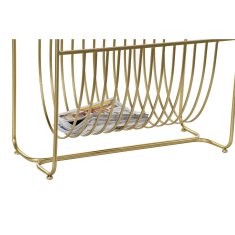 DKD Home Decor Stojalo za revije DKD Home Decor Mirror Golden Metal (76 x 35 x 83 cm)