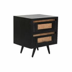 DKD Home Decor Nočna omarica DKD Home Decor Mango les Črna Naravna 50 x 40 x 55 cm