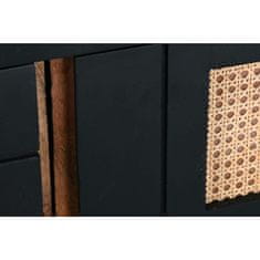 DKD Home Decor TV pohištvo DKD Home Decor Črni ratan Mango les (145,5 x 40,5 x 60 cm)