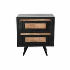 DKD Home Decor Nočna omarica DKD Home Decor Mango les Črna Naravna 50 x 40 x 55 cm