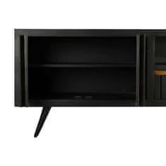 DKD Home Decor TV pohištvo DKD Home Decor Črni ratan Mango les (145,5 x 40,5 x 60 cm)