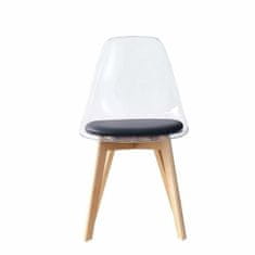 DKD Home Decor Jedilni stol DKD Home Decor Črna Večbarvna Naravna 30 x 40 cm 54 x 47 x 81 cm
