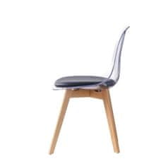 DKD Home Decor Jedilni stol DKD Home Decor Črna Večbarvna Naravna 30 x 40 cm 54 x 47 x 81 cm