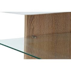 DKD Home Decor Stranska mizica DKD Home Decor Bela rjava Kristal MDF Les 110 x 60 x 45 cm