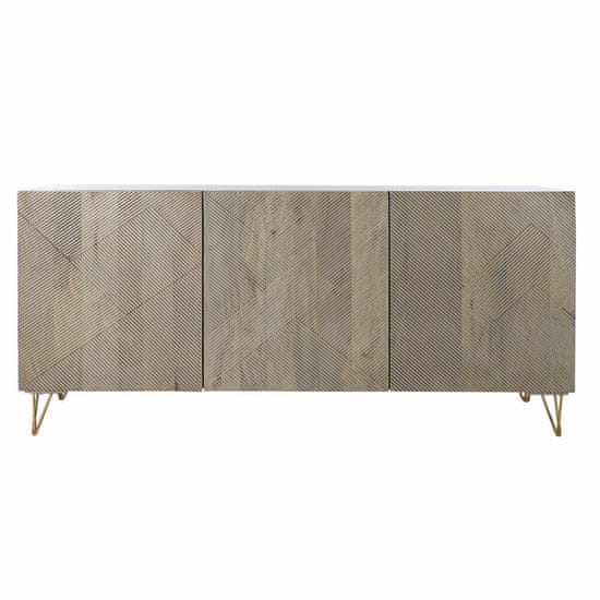 DKD Home Decor Bivak DKD Home Decor Kovina Mango les (160 x 45 x 75 cm)