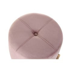 DKD Home Decor Naslon za noge DKD Home Decor Pink Polyester Metal Golden (38 x 38 x 34 cm)