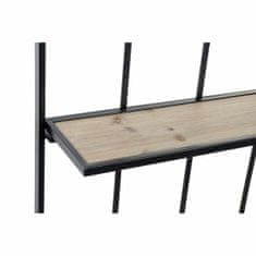 DKD Home Decor Police DKD Home Decor Wall Black Natural Metal Pinewood 60 x 15 x 110 cm