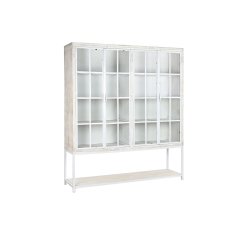 DKD Home Decor Police DKD Home Decor Bela črna kovina Mango les 170 x 45 x 200 cm