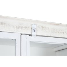 DKD Home Decor Police DKD Home Decor Bela črna kovina Mango les 170 x 45 x 200 cm