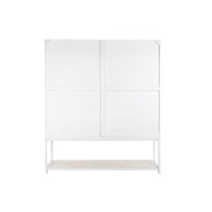 DKD Home Decor Police DKD Home Decor Bela črna kovina Mango les 170 x 45 x 200 cm