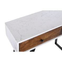 DKD Home Decor Konzola DKD Home Decor Kovina Bela Mango les 105 x 35 x 77 cm