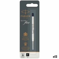 NEW Polnilo za kemični svinčnik Parker Quink Flow Črna 0,8 mm (12 kosov)