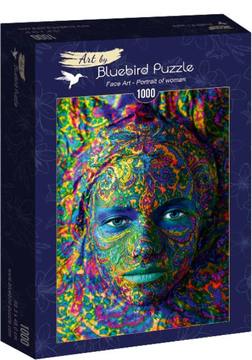 BLUEBIRD Puzzle Face Art: Portret ženske 1000 kosov