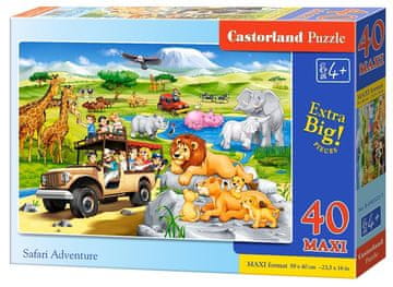 Castorland Puzzle Pustolovščina na safariju MAXI 40 kosov