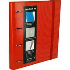 NEW Vezivo za obroče Grafoplas Carpebook Rdeča 32 x 28 x 4 cm
