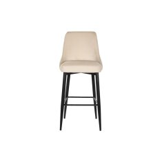 BigBuy Stolček DKD Home Decor Črna bež kovinska dvobarvna (51 x 68 x 110 cm)