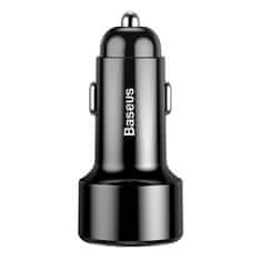BASEUS Avtomobilska naprava Baseus Magic 2x USB QC 3.0 45W (črna)