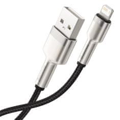 BASEUS Kabel Cafule Series Metal Data USB-A - iPhone Lightning 2,4 A 1 m - črn