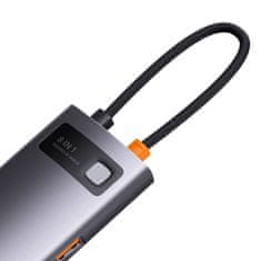 BASEUS Vozlišče 8v1 Baseus serije StarJoy, USB-C na 3x USB 3.1 + HDMI + USB-C PD + RJ45 + microSD/SD