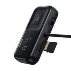 BASEUS Avtomobilski predvajalnik MP3 Bluetooth + polnilec Baseus v obliki črke T S-16 Black OS