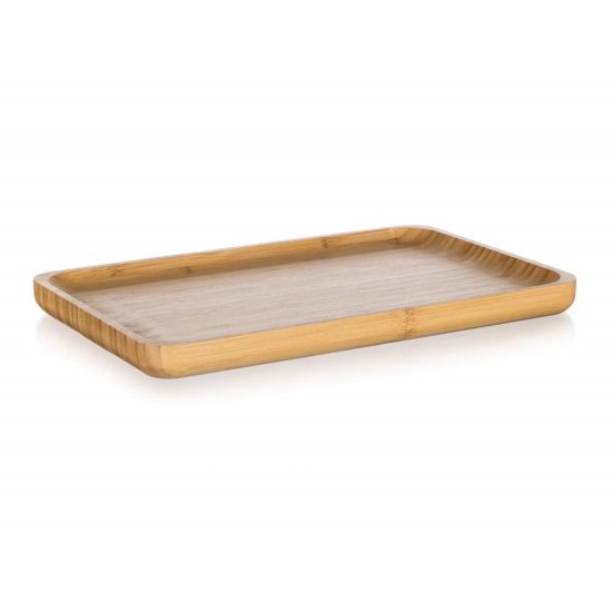 Banquet Servirni krožnik BRILLANTE Bambus 28 x 18,5 x 2 cm, komplet 4 kosov