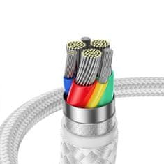 Joyroom kabel usb surpass / typ c / 3a / 0.25m joyroom s-uc027a11 (biały)