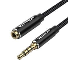 Vention Avdio kabel TRRS 3,5 mm moški na 3,5 mm ženski BHCBG 1,5 m črn