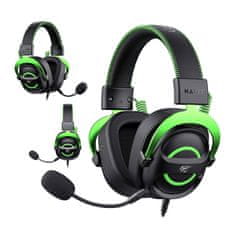 Havit Gaming slušalke Havit H2002E (črno-zelene)