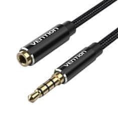 Vention Avdio kabel TRRS 3,5 mm moški na 3,5 mm ženski BHCBI 3 m črn