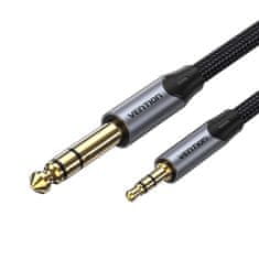 Vention Avdio kabel TRS 3,5 mm na 6,35 mm BAUHD 0,5 m sive barve