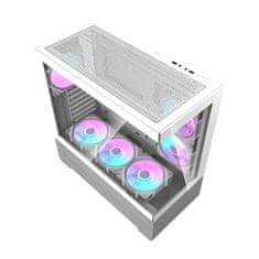 darkFlash Računalniško ohišje Darkflash DS900 AIR (belo) + 6 ARGB ventilatorjev