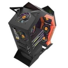 darkFlash Računalniško ohišje Darkflash K1 (črno in oranžno)