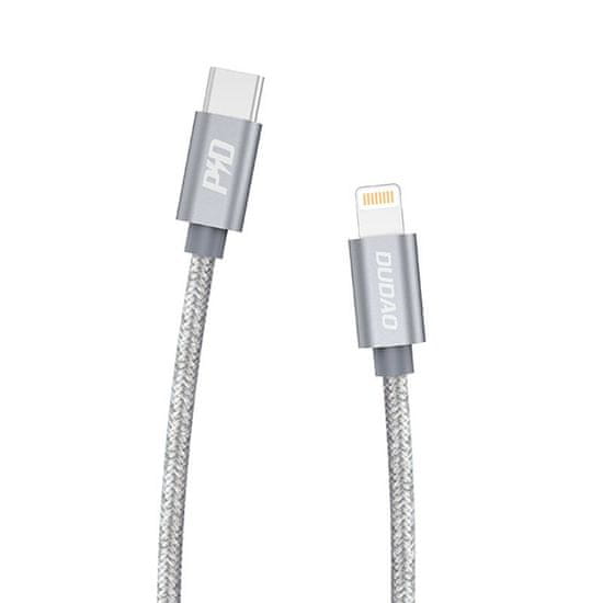 DUDAO Kabel USB-C na Lightning Dudao L5Pro PD 45W, 1m (siv)