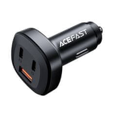 AceFast Avtomobilski polnilec Acefast B3, 66 W, 2x USB-C + USB (črn)