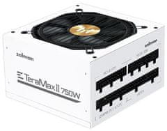 Zalman TeraMax II 750W bela Napajalnik, ATX, 750W, aktivni PFC, 120mm ventilator, 80PLUS Gold