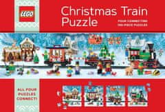 Chronicle Books KRONIKA KNJIGE LEGO Božični vlak Puzzle 4x100 kosov